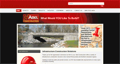 Desktop Screenshot of abelconst.com